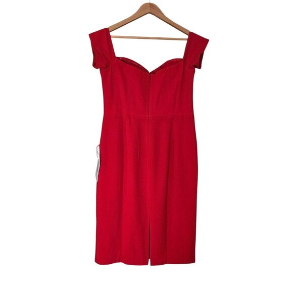 NWT Women's - Dress The Population Bailey Red Off The Shoulder Dress, Size XXL - Picture 10 of 12